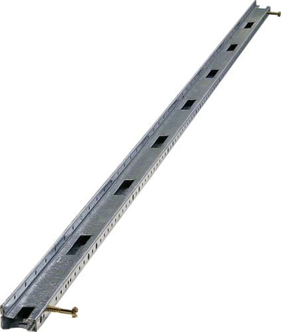Set shina mbajtëse Hager UN08A, çelik 1200mm, për kabinete 160mm, gri metalike
