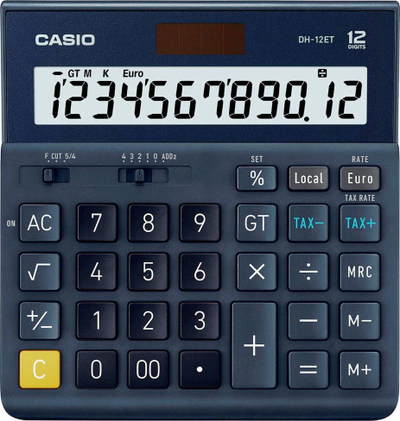 Kalkulator Casio 3772 DH-12ET, i zi