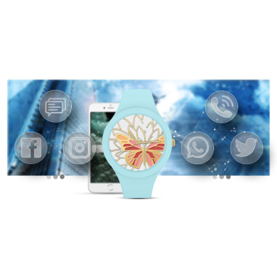 Ora inteligjente Gravity GT14-4, 1.2" TFT, Bluetooth 5.2, blu