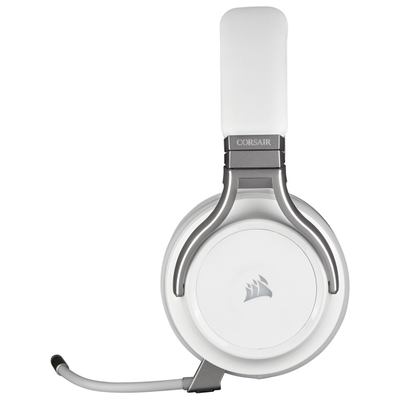 Безжични слушалки Corsair Virtuoso RGB, 50mm, 7.1 surround, бели
