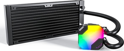 Ладилник AIO за процесор Montech HyperFlow ARGB 240, радијатор 240mm, ARGB, црн