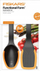 Set aksesorësh kuzhine Fiskars Functional Form 1027307, lugë dhe shpatull silikoni, i zi portokalli