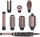 Styler flokësh Cecotec CeramicCare 8in1 AirGlam Gyro, jonik, rrotullues, argjendtë