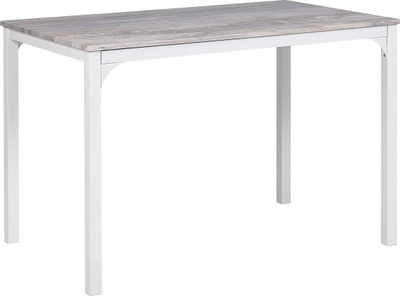 Set ngrënieje BISMARCK Grey, 4 karrige, tavolinë drejtkëndore, gri me të bardhë