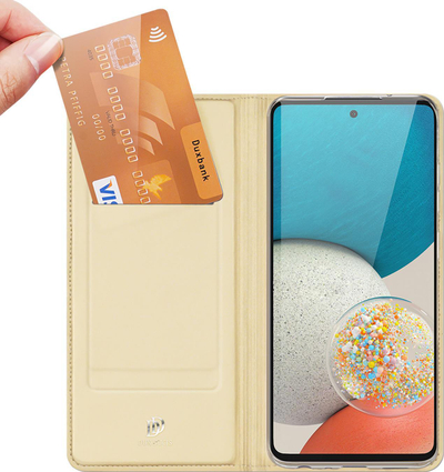 Kapak telefoni Dux Ducis Skin Pro për Samsung Galaxy A73, me kapak, me kënd, ngjyrë flori