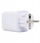 Prizë inteligente Shelly Plug M Gen3 Matter, 13A, Wi Fi Bluetooth, e bardhë