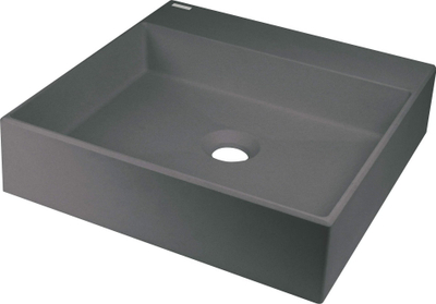 Lavabo graniti Deante Correo 40x40 cm, e bardhë, për mbi banak