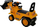 Buldozer ride-on Leantoys, eskavator lodër me kovë që lëviz, i verdhë