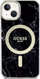 Mbulesë telefoni Guess GUHMP14MPCUMAK, për iPhone 14 Plus 6.7", MagSafe, mermer i zi