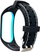 Rrip sportiv silikoni për Xiaomi Mi Band 5/6, me vrima ajrosëse, zi–blu