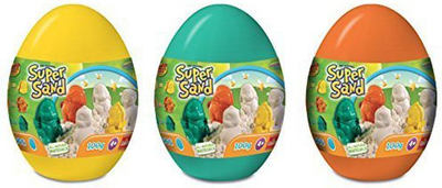 Vezë me rërë modeluese Goliath Super Sand Eggs, 12 copë (83260)