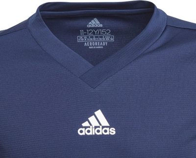 Bluzë sportive për kalamaj adidas Team Base Tee Jr GN5712, me mëngë t’gjata, AeroReady, blu navy