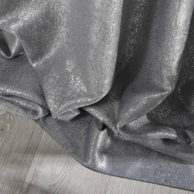 Perde EUROFIRANY Curtain Ekskluziw EBRU, 135x270 cm, gri argjendi