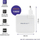 Karikues USB Qoltec GaN FAST 108W, 1x USB C, 1x USB A, i bardhë