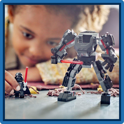 Set ndërtimi Lego Star Wars 75368 Darth Vader Mech, figurë me minifigurinë Darth Vader, 6+, i zi