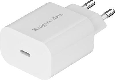 Karikues muri Kruger&amp;Matz KM0850, 1x USB‑C, 18W, i bardhë