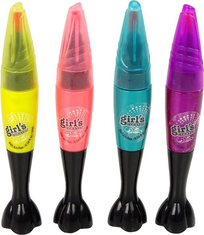 Set manikyri Lean Toys Zestaw For Painting Nails, 4 stilolapsa për thonj, shumëngjyrësh