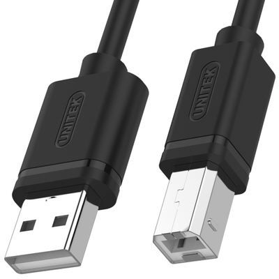 Kabllo Unitek, USB-A 2.0 (M) - USB-B 2.0 (M), 5m, e zezë