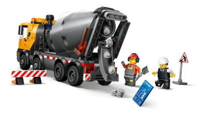 Lodër ndërtimi LEGO City 60478 Concrete Mixer Truck, set ndërtimi, shumëngjyrëshe