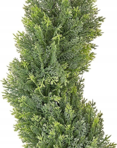 Bimë artificiale Beliani Cypress Spiral Tree, 126 cm, dekor, e gjelbër