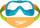Syze noti për kalamaj Speedo Biofuse Mask, mosha 2–6 vjeç, blu