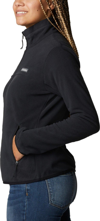 Xhaketë fleece për goca Columbia Ali Peak Logo, najlon, madhësia S, e zezë
