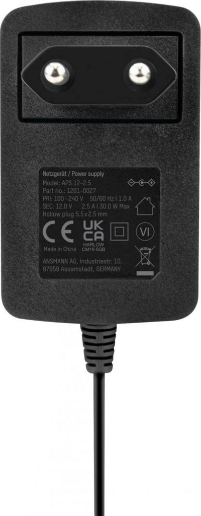Karikuesi Ansmann APS 12-2.5, 2.5 A, 30 W, i zi