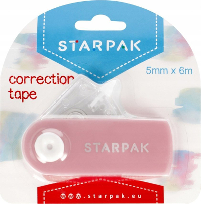 Korrektor shirit Starpak Pastel, 5mm x 6m, rozë