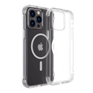 Kapak telefoni Joyroom Magnetic Defender për iPhone 14 Plus, magnetik MagSafe, me mbajtëse, transparent