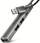 USB hub AXAGON HUE-STA, 3x USB A, 1x USB C, gri metalik