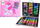 Set artistik për kalama me unicorn, 150 pjesë, në valixhe, rozë