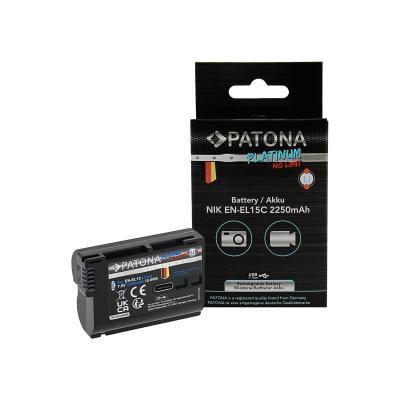 Bateri PATONA Platinum me hyrje USB-C për Nikon EN-EL15C