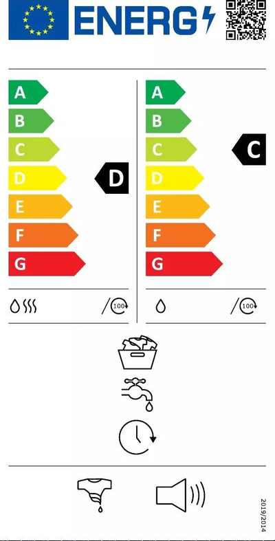 Lavatriçe tharëse AEG L9WKH964E, 9kg 6kg, 1400rpm, e bardhë
