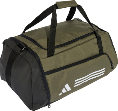 Çantë sportive Adidas Essentials 3 Stripes Duffel M, 51.5L, poliester i ricikluar, e zezë