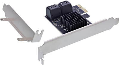 Kartë ndërfaqeje InLine, 4x SATA 6Gb/s, PCIe 2.0