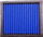 Filtër ajri Simota OV-004, high-flow, panel, blu