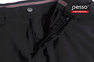Pantalona pune Pesso Mercury Stretch, me plot xhepa, me përforcime te gjunjët, të zeza