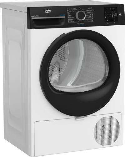 Tharëse rrobash me kondensim BEKO BM3T38239WBB, pompë nxehtësie, klasa A++, e bardhë