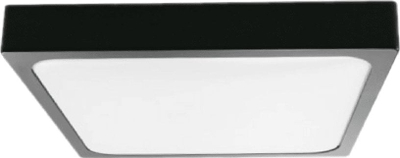 Plafonierë LED V-TAC 24W, katrore, sensor lëvizjeje, IP44, trup i zi