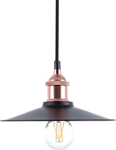 Lampë varëse Beliani Swift, metal, bakër edhe e zezë