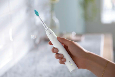 Brushë elektrike Philips Sonicare 3100 HX3673, e bardhë