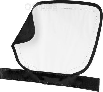 Difuzer flash Aurora Portaflex Quick Bounce QBF-B, 20 x 27 cm, i bardhë