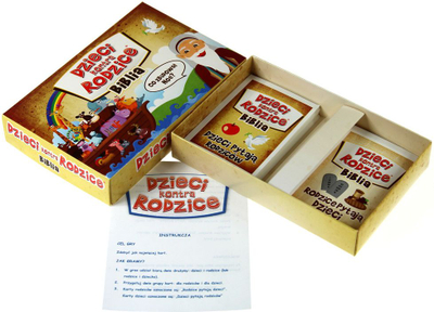 Друштвена игра Kangaroo Kids versus Parents Bible, за деца и родители, библиски квиз, многу обоена