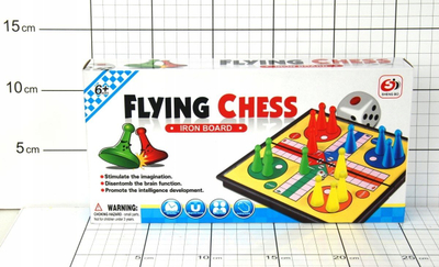 Loja tavoline Dromader Flying Chess, magnetike, 25x25cm, shumëngjyrëshe