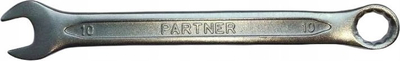 Çelës kombinim Partner, 10 mm, 140 mm, krom vanadium, argjendtë