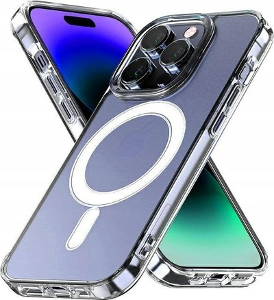 Kllëf telefoni Mercury MagSafe Jelhard për iPhone 14 Plus 6.7", TPU, transparent