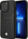 Kapak telefoni BMW BMHCP14L22RSEPK për iPhone 14 Pro, lëkurë, me xhep për kartela, i zi