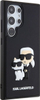 Kapak telefoni Karl Lagerfeld 3D Rubber Karl and Choupette për Samsung Galaxy S24 Ultra, TPU, mbrojtës, i zi