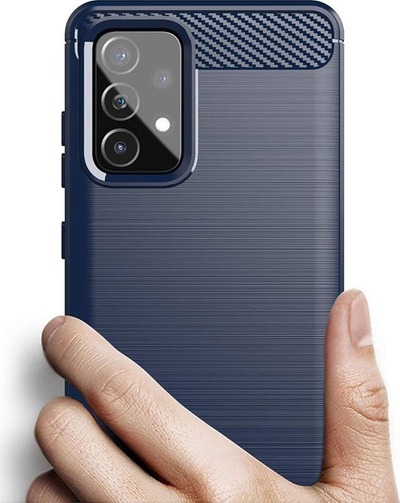 Futrollë TPU Carbon për Samsung Galaxy A72 4G, fleksibël, antishok, e zezë