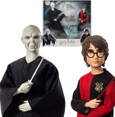 Set kukulla Mattel Harry Potter GNR38, Harry dhe Voldemort, me kupa turneu